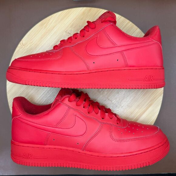 Nike Air Force 1 ‘07 LV8 1 Triple Red Men’s Size 10.5 main image 9